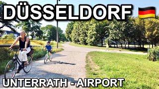 [4K] Düsseldorf Unterrath to DUS International Airport - Virtual Cycling Bike Ride - Germany