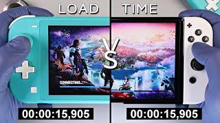 Fortnite Loading Times Comparison Nintendo Switch Lite vs OLED