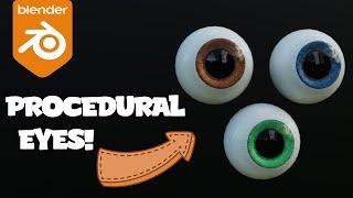 7 Minute Procedural Eyes in BLENDER