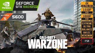 CALL OF DUTY WARZONE - GTX 1660 SUPER - R5 5600