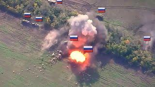 Epic Battle As Ukrainian Tanks Halts Russian Military Column