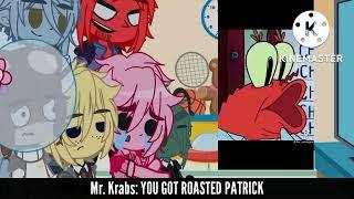 SpongeBob Characters React To SpongeBob Roast Battle