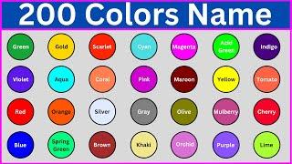 Amazing Colors Name || 200 Color Names You Need to Know