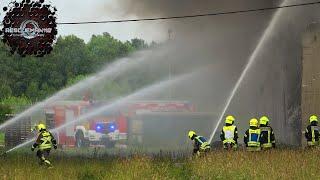  Großbrand im Industriegebiet Weira im Saale-Orla-Kreis 