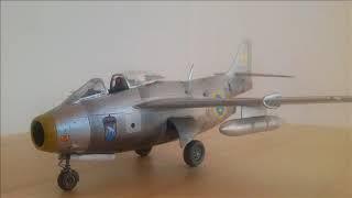 SAAB J29E Tunnan  Heller 1:72. Wonderful little jet of the fifties. Un kit facile et juste!