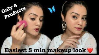 Easiest 5 min makeup look️ //beginner's makeup tutorial // kp styles