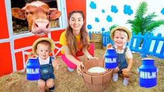 Oliver and Adam Help Mom gather Ingredients for the Pie