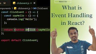 What is Event Handling in React JS? Explained with examples