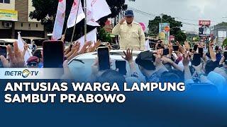 Kampanye di Lampung, Prabowo Diserbu Ribuan Relawan