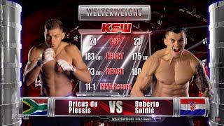 KSW Free Fight: Dricus du Plessis vs. Roberto Soldic 1