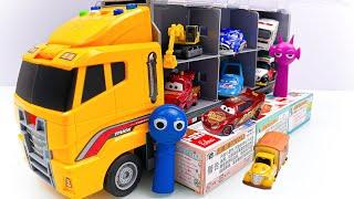 Disney Pixar Car | Unboxing 12 Legendary Disney Cars Hidden In The Big Tomica Convoy | Fun Cars