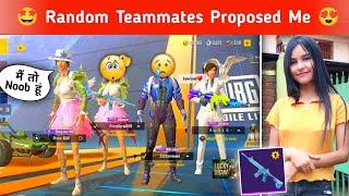 Random Funny Teammates Proposed Me  Very Funny Gameplay in Pubg Mobile Lite