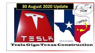 Tesla Gigafactory Texas 30 August 2020 Construction Video