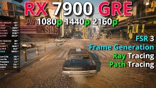 Cyberpunk 2077 | FSR 3 Frame Generation & Ray Tracing Test | RX 7900 GRE