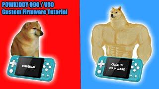 Powkiddy Q90/V90 Custom Firmware Tutorial (German)