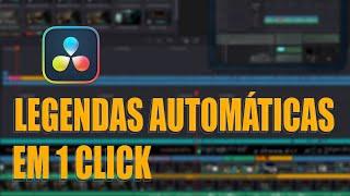 Como Fazer Legendas Automáticas no [Davinci Resolve] 18.5