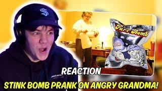 BOITASTIC REACTS to STINK BOMB PRANK ON ANGRY GRANDMA!