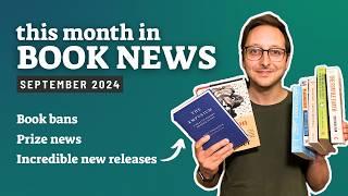 Book bans and a STACKED month of new books (Tokarczuk, Rooney, Powers) • This Month in Book News 