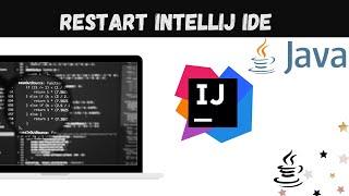Restart Your IntelliJ IDEA IDE | @javaprogramming | How to Restart Your IntelliJ IDEA IDE