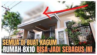 Gak cuma bisa punya 3 kamar, Rumah 8x10 ini jg punya Teras Diatas Garasinya lho!