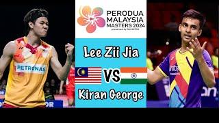 LEE Zii Jia (MAS) vs Kiran GEORGE (IND) | Malaysia Masters 2024 R16