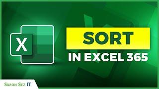 How to Use the SORT Function in Excel 365