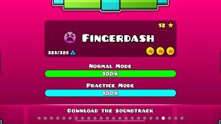 100% Fingerdash ALL COINS I Geometry Dash