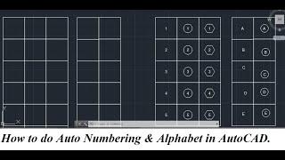 How to do Auto Numbering & Alphabet in AutoCAD by | Siraj Muhammad |.