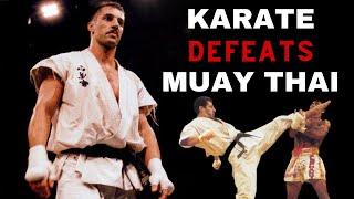 When Karate "Defeated" Muay Thai