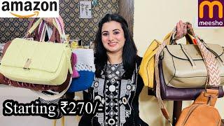 Must Have Amazon/Meesho Handbags Haul Starting ₹270, Sling Bag, Tote Bag, Satchel, Boho Handbag