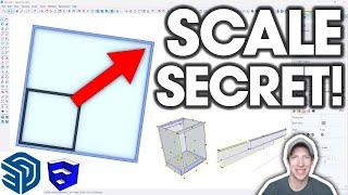 Master the SketchUp Scale Tool for Exact Dimensions with this SECRET FEATURE!