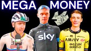 Top 5 Highest Pro Cyclist Salaries Of 2025 - Jonas Vingegaard/Tadej Pogačar/Chris Froome