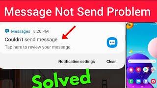 Message Not Send Of Samsung Galaxy A21s Android Mobile || Message Not Sending Problem In All Samsung