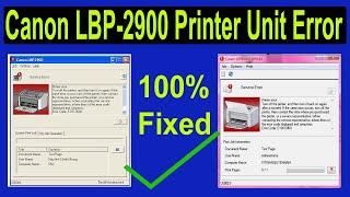 Canon LBP 2900 fixing unit error || how to solve error code E000 0000 or E7470 0000 Canon Printer