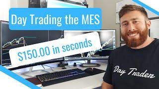 $150.00 in Seconds | Day Trading the Micro E-mini S&P 500 Futures Contract