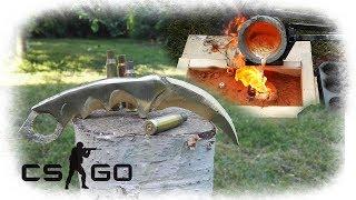 Casting Golden Karambit Knife From Bullet Shells