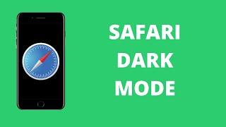 How To Get DARK MODE On iPhone Safari