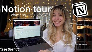 How I organize my life & plan for AP's and YT || Notion Tour!!