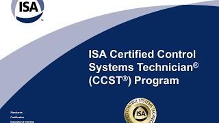 ISA Certified Control Systems Technician CCST Program