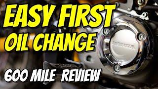 Honda Monkey First Oil Change How To - 600 Mile Review