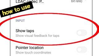 how to use show taps setting / Developer option setting || @TechnicalShivamPal