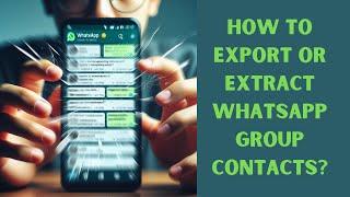 How to Export or Extract WhatsApp Group Contacts to Excel | Best WhatsApp Contacts Extractor Tool