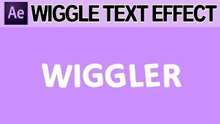 Wiggle Text Animation - Adobe After Effects Tutorial