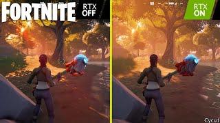 Fortnite Ray Tracing ON vs OFF 4K RTX 3080 Graphics Comparison