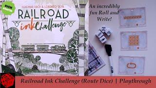 Solo Playthrough | Railroad Ink Challenge (Route Dice)