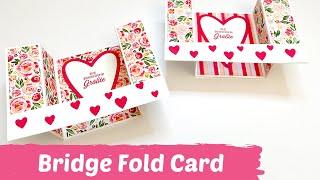 Bridge Fold Card ⎢Faltkarte mit Trick⎢ U-Fold Card ⎢Fancy Fold Card