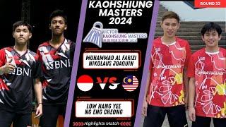 Farizi / Joaquin (INA) vs Low / NG (MAS) | Kaohsiung Masters 2024 Badminton