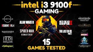 intel Core i3 9100f in Gaming : 15 Games Tested in 2024