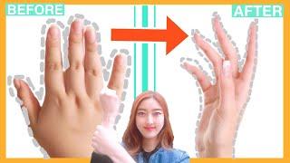 Get Beautiful, Thin, Long Fingers | Lose Finger Fat | Reduce Wrinkles with This Exercise& Massage!