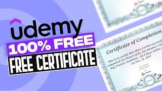 Udemy 100% Free Certificate On Paid Courses (Step by Step) | Get Udemy Online Certificate For Free